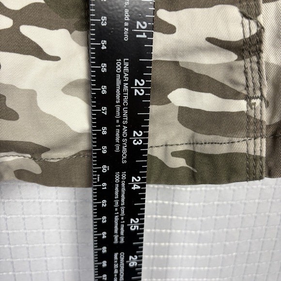 Kensie Jeans Camo Denim Jean Jacket Womens Large Utility Military Army Stretch - Picture 4 of 9